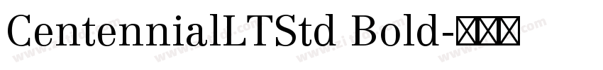 CentennialLTStd Bold字体转换